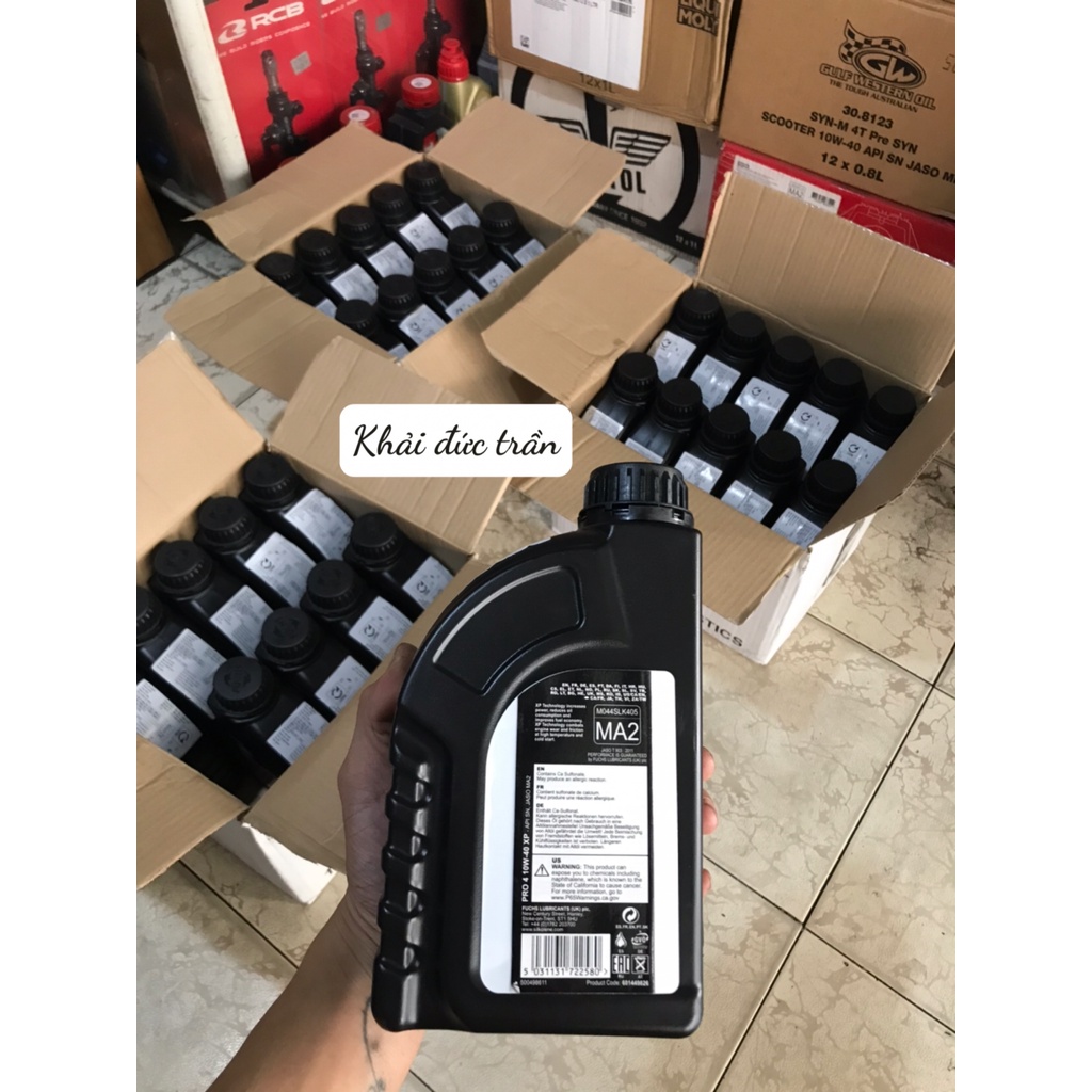 Nhớt FUCHS SILKOLENE Pro 4 10W40 mẫu mới các dòng xe tay côn xe số - FS