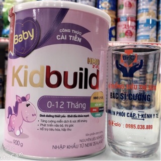 Sữa kidbuil baby 900g dành cho trẻ 0-12 tháng với công thức tiên tiến HMO , DHA , đạm cao giúp bé thông minh và hấp thu