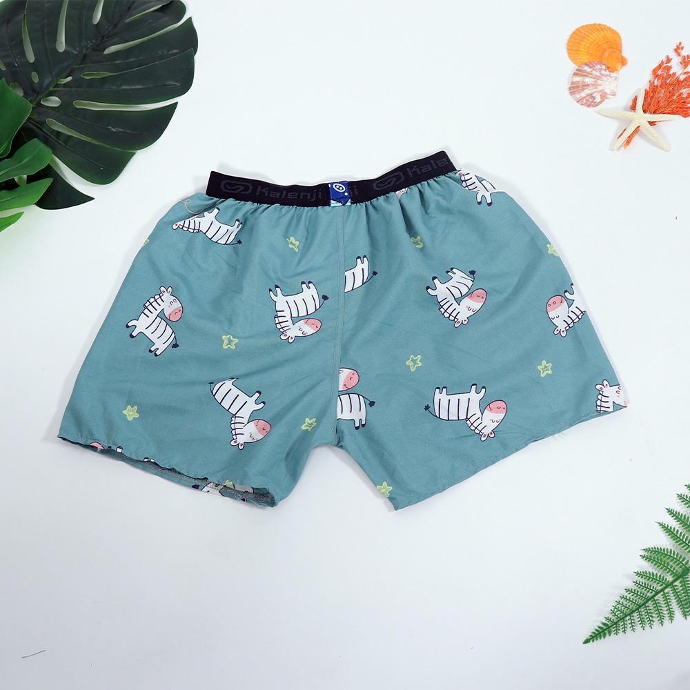 Quần đùi ngủ nam, quần mặc nhà đẹp cho nam Lưng Thun co giãn thoải mái, chất liệu Kate Cao Cấp - Màu ngẫu nhiên