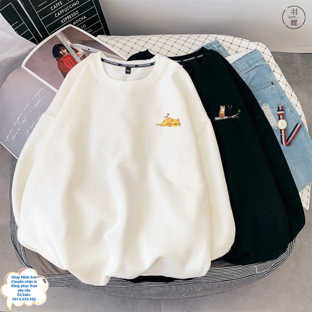 🌻ÁO NỈ ĐÔI NAM NỮ, ÁO CẶP SWEATER  LOẠI 1 ĐỦ MÀU ĐỦ SIZE