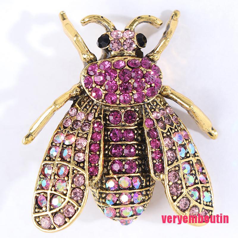 Trâm Cài Áo Hình Con Ong Đính Đá 3d 1 Cái