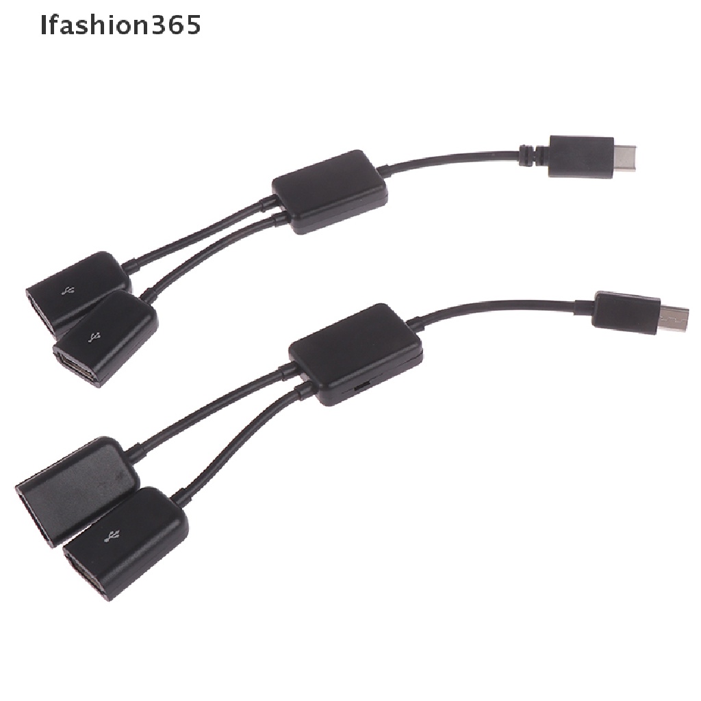 Bộ chuyển đổi chia cổng micro USB/ Type C sang 2 cổng OTG chất lượng cao