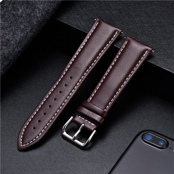 Dây Đeo Đồng Hồ Bằng Da Bò Mềm 16mm 18mm 20mm 22mm 24mm Cho Nam Nữ
