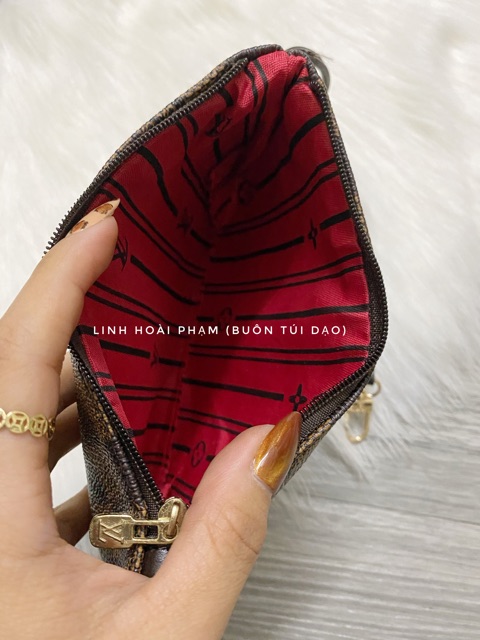 Ví nhỏ mix cùng 1 bộ với túi neverfull (ảnh thật)