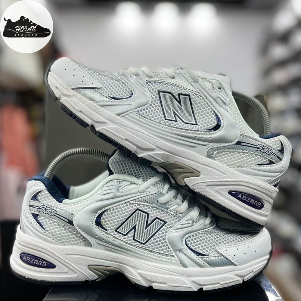 Giày New Balance 530 White Silver 1:1 Nam Nữ - Giày Thể Thao NB530 Cổ Thấp Trắng Bạc [FREE SHIP + HỘP GIÀY + HỘP BẢO VỆ]