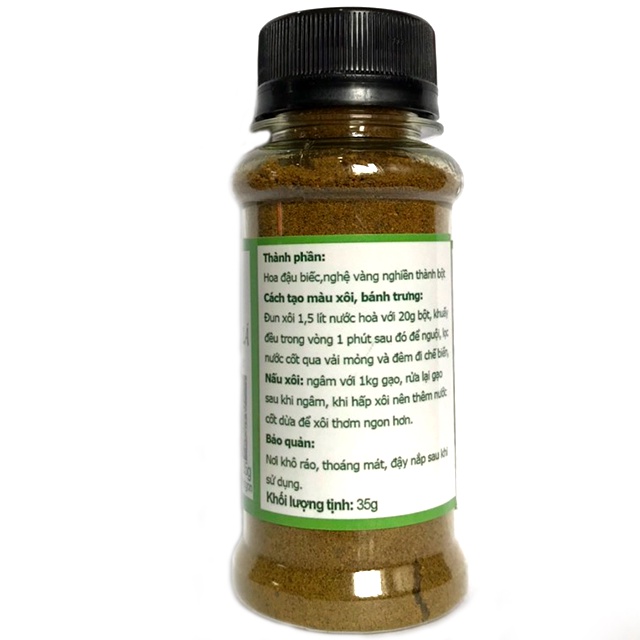Bột Tạo Màu Xanh Lá Tgfoods Hũ 35g, Làm Bánh, Nấu Xôi, Siêu Ngon
