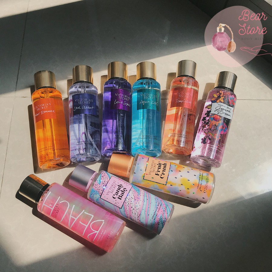 [Hot] Xịt Thơm Toàn Thân Nước Hoa Body Mist Victoria Secret Full Size 250ml Phù Hợp Với Mọi Lứa Tuổi | Thế Giới Skin Care