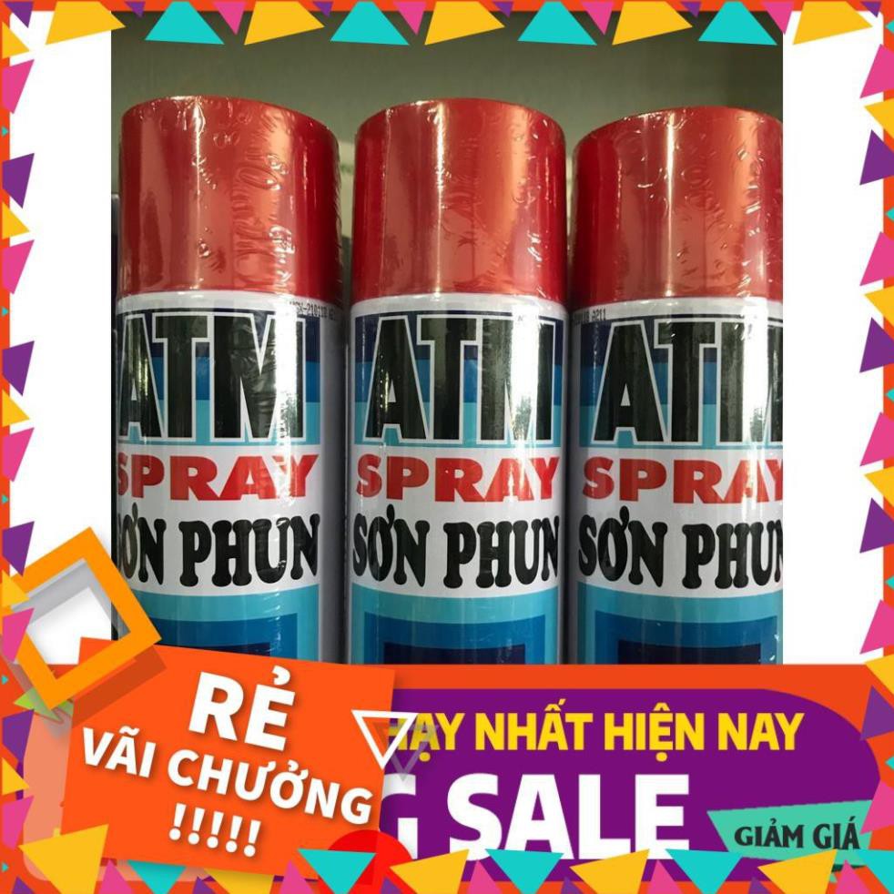 [ BÁN CHẠY ] Sơn xịt ATM Spray Đủ Màu Giá sỉ (Mầu gì k có trong bảng các bạn nt hỏi mầu nhé)