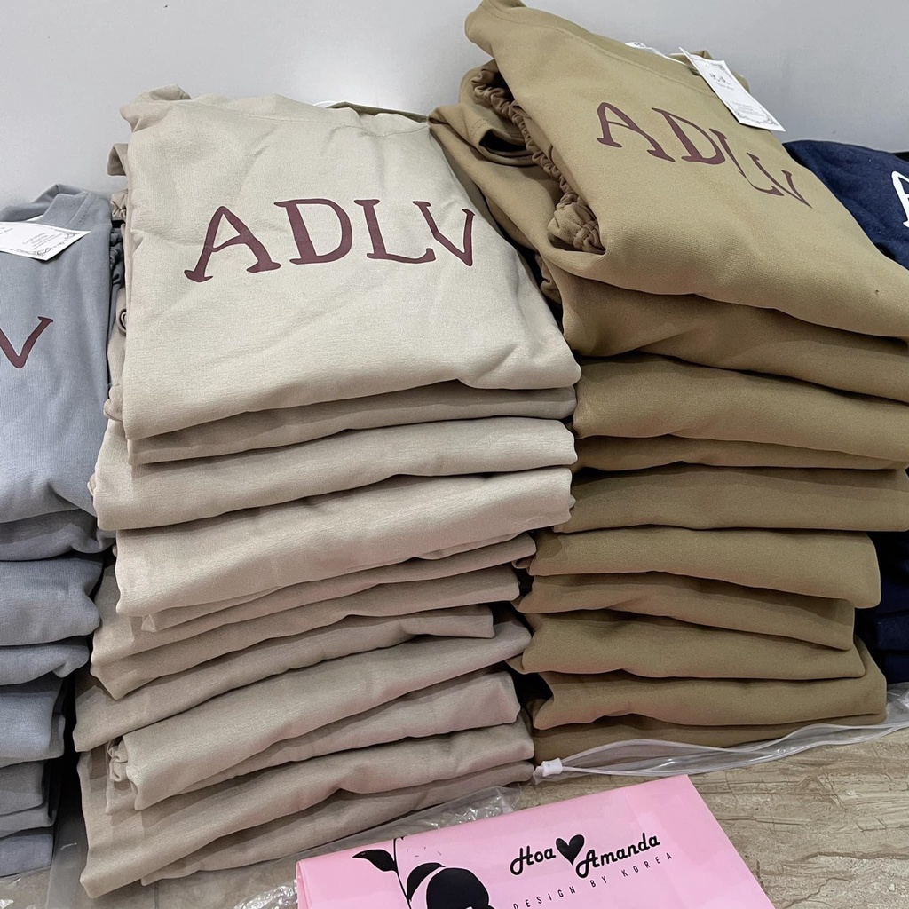 Bộ Đùi Nam Nữ Form Rộng Hàn Quốc ADLV- Bộ Đùi Tay Lỡ  Dày Mịn Thoáng Mát Thiết Kế  Kiểu Dáng Năng Động Trẻ Trung