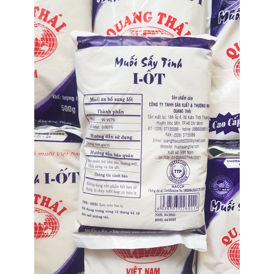 Muối iốt 500g