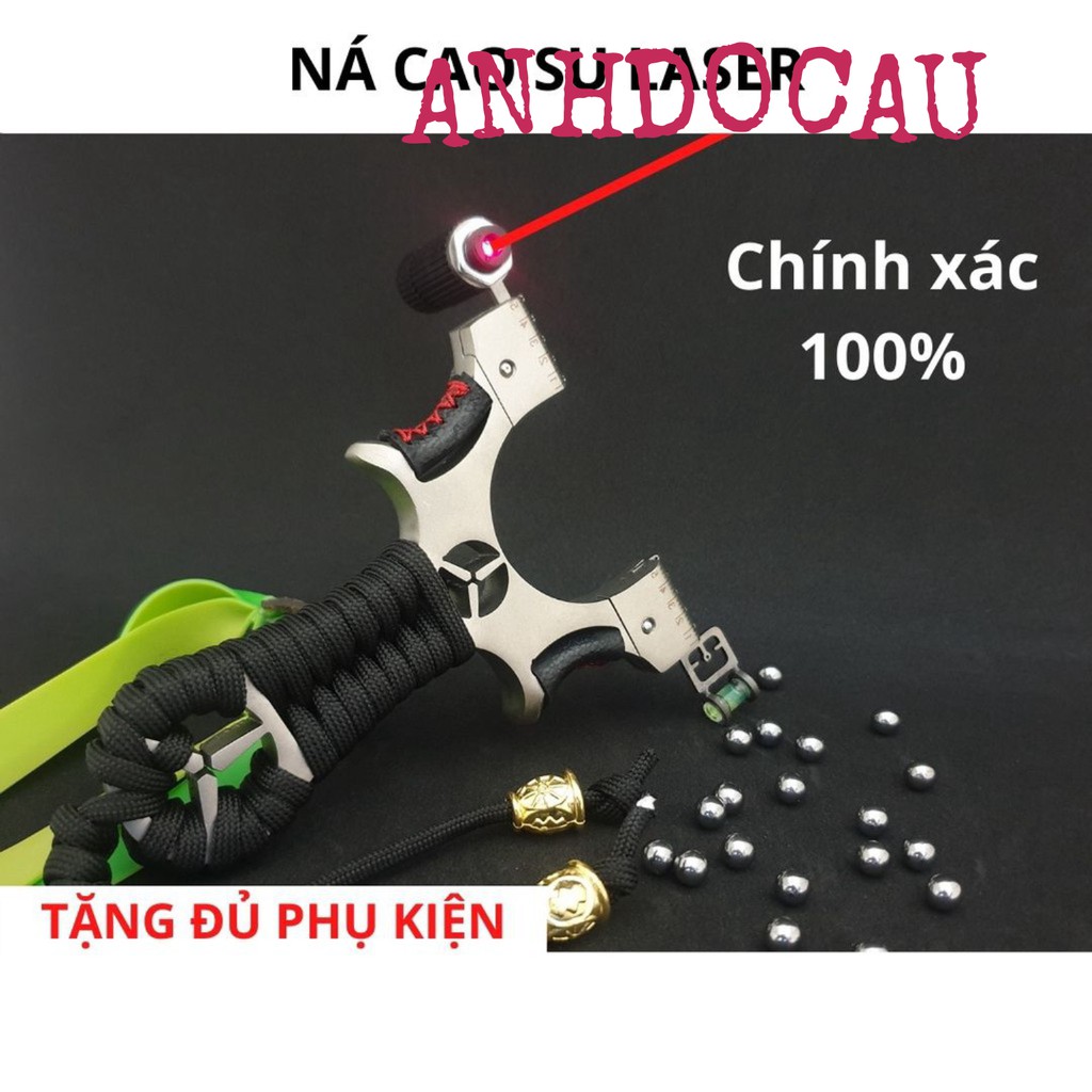 Ná cao su laze, ná thun trợ lực có ngắm laser tiện lợi dùng được cả ngày và đêm (TẶNG ĐỦ PHỤ KIỆN) ..