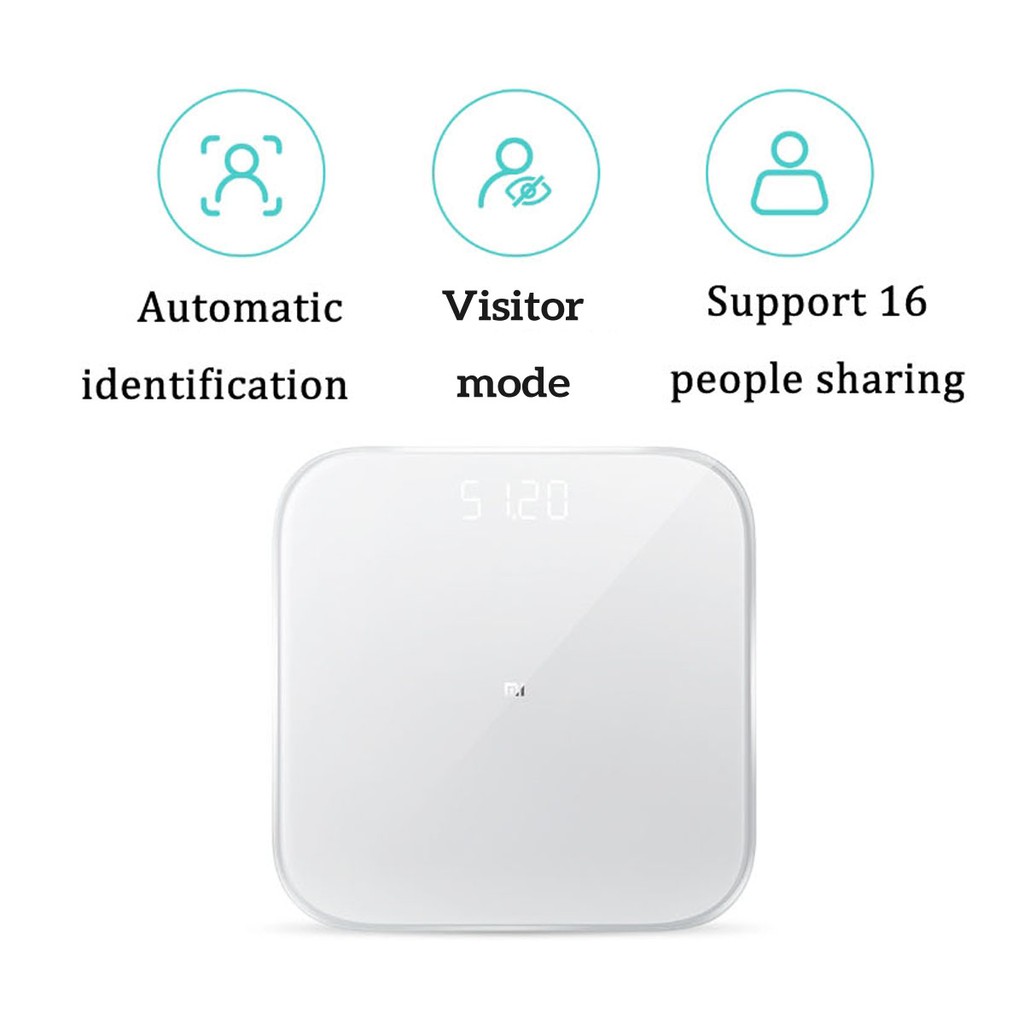 ( SLN 3 ) ( SLN 3 ) Cân Điện Tử Thông Minh Bluetooth Xiaomi Smart Scale Gen 2 – Bác Sĩ Gia Đình, Trợ Lý Sức Khỏe - Hàng 