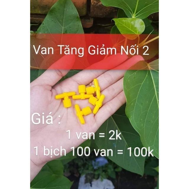 Combo 10 van nối khí oxy điều chỉnh tăng giảm thẳng cho hồ cá cảnh - Guppyxanh