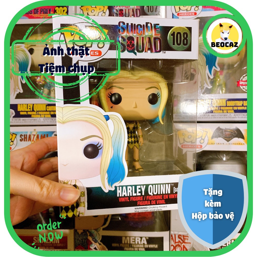 [Full Box Chính Hãng Tặng Hộp Bảo Vệ] Tổng hợp mô hình Funko Pop DC siêu anh hùng Joker Harley Quinn Batman