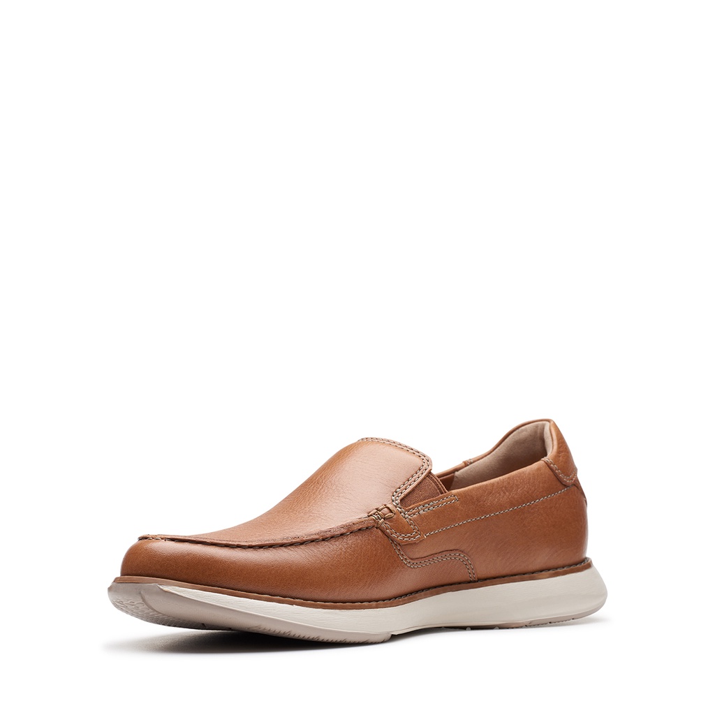 Giày Da lộn Nam CLARKS Un Pilot Step Màu Navy và Tan