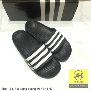 [FreeShip] Dép quai ngang nam, dép đúc nam 3 sọc đi nước, đi mưa, không thấm nước, không trơn trượt