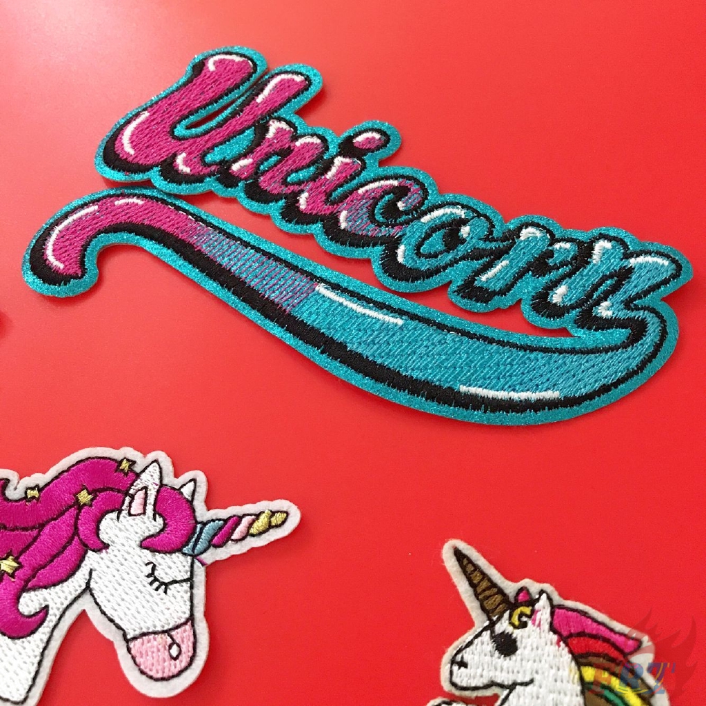 Miếng thêu trang trí quần áo hình kỳ lân tùy chọn xinh xắn
