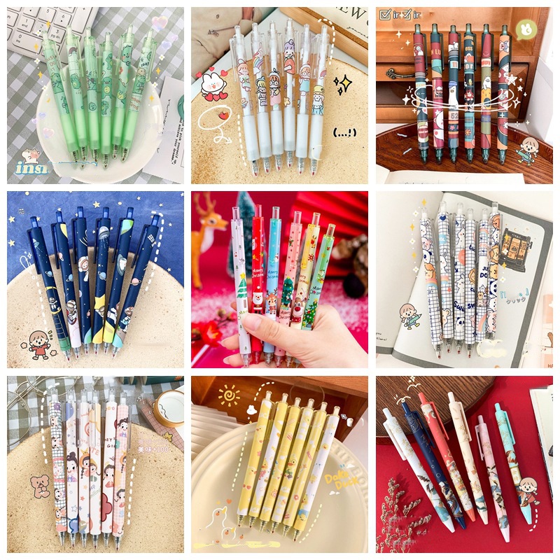 50 kiểu Cây Bút Mực Gel Hình Hoạt Hình Kiểu Nhật Hàn Sáng Tạo Cho Bé Gái