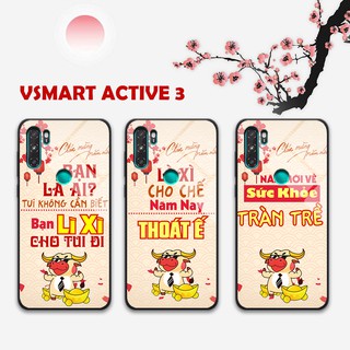 Ốp lưng kính tết ngộ nghĩnh siêu cute cho điện thoại VSMART ACTIVE 3