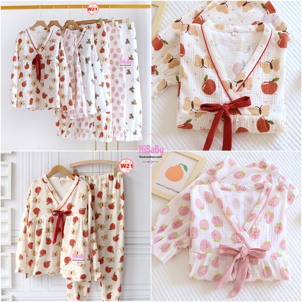 Bộ Bầu, Sau Sinh Vải Xô Muslin cao cấp W21