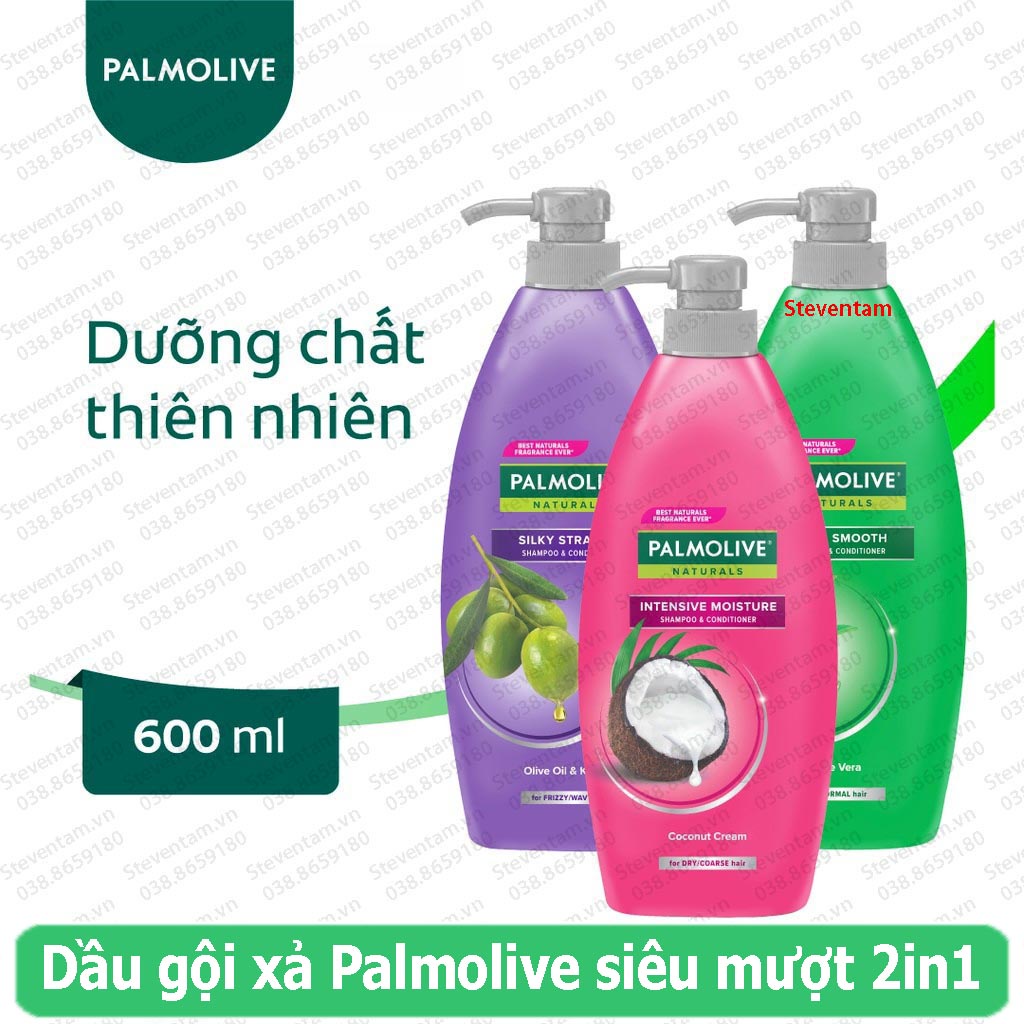 Dầu gội xả Palmolive siêu mượt 2in1 180ml