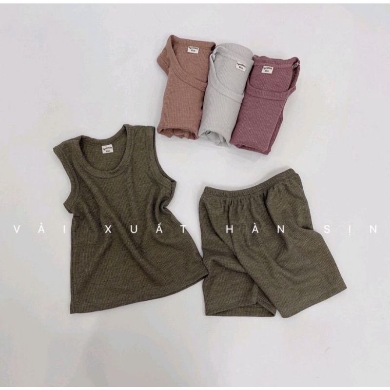 SÉT 2 BỘ BA LỖ HÀN QUỐC CHO BÉ TRAI BÉ GÁI