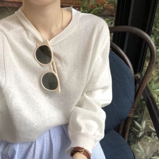 Áo thun thu dài tay mỏng ulzzang / Áo len mỏng
