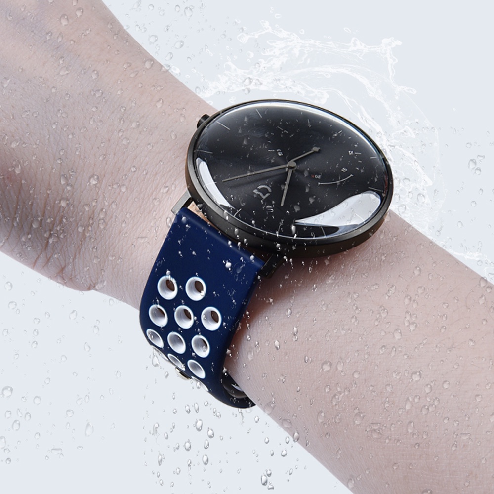 Dây đeo silicone 20mm thoáng khí cho đồng hồ thông minh Samsung Galaxy Active 2 40mm 44mm