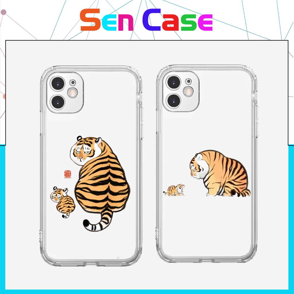 Ốp Iphone Silicon Chống Sốc Bảo Vệ Camera Hổ Vằn - Ốp Lưng Iphone 7/8/x/xs/xsmax/11/11pro/11promax/12/12pro/12pro- SEN