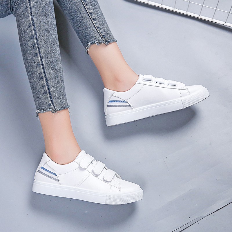 Giày Thể Thao Phối Khóa Dán Thời Trang Hàn Quốc 2019 | BigBuy360 - bigbuy360.vn