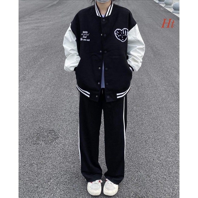 Áo bomber phối tay Tim God H2A988