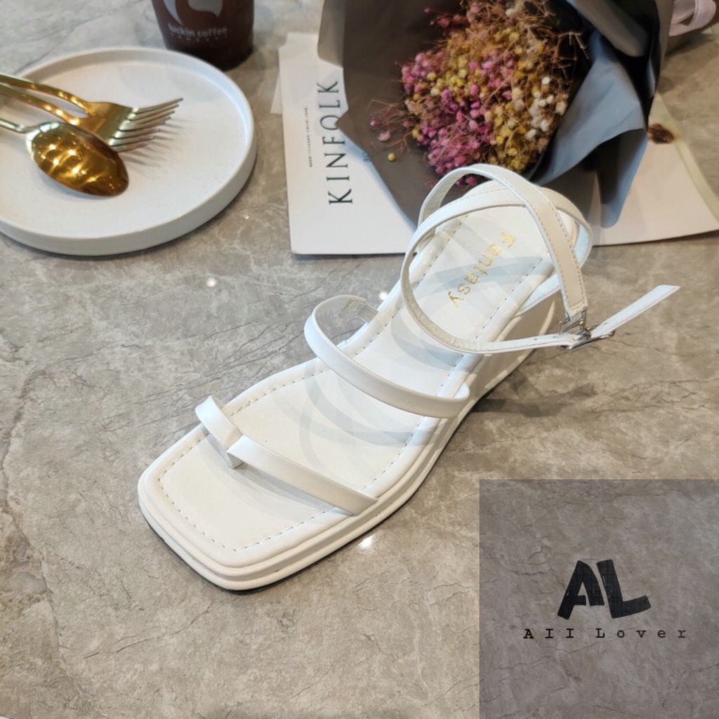 SANDAL XUỒNG ALI LOVER - GIÀY THỜI TRANG NỮ PHONG CÁCH HIỆN ĐẠI QUAI NGANG KẸP MẢNH ĐẾ CAO 7 PHÂN AS220202