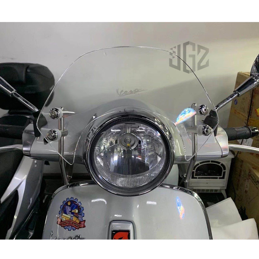 Kính Chắn Gió Vespa Hàng Hãng Cao Cấp Cho Sprint Primavera GTS Loại Thấp