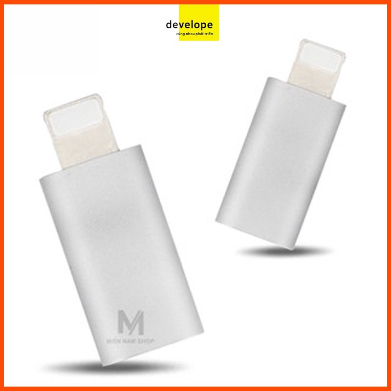 Đầu chuyển đổi chân Micro usb sang chân Iphone MN201 (Bạc)