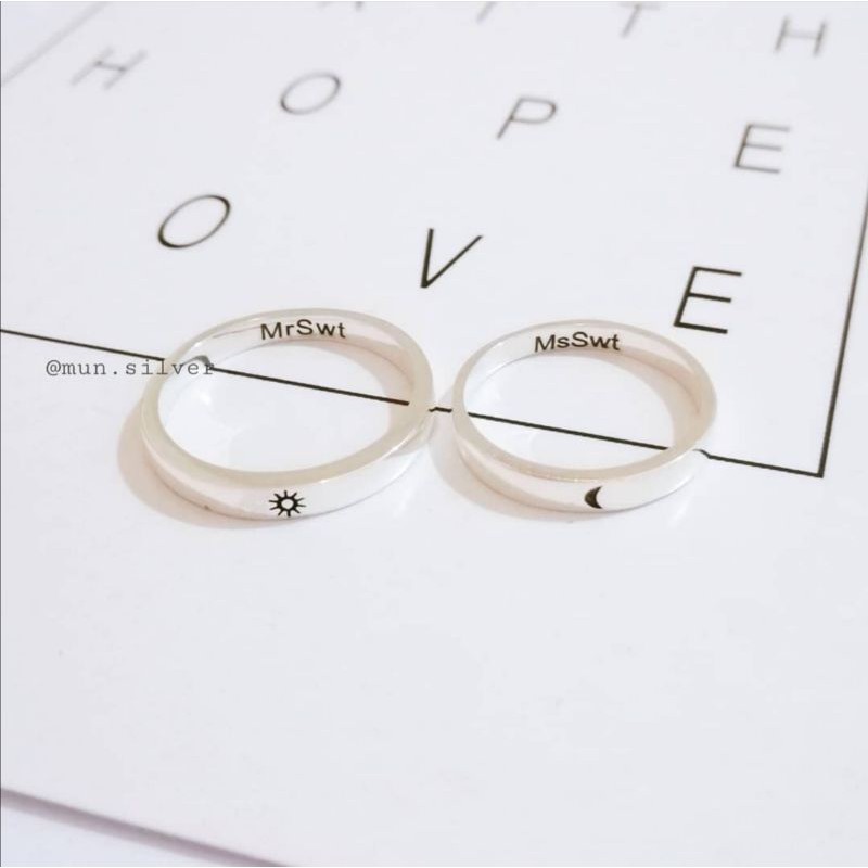 Nhẫn đôi moon&sun