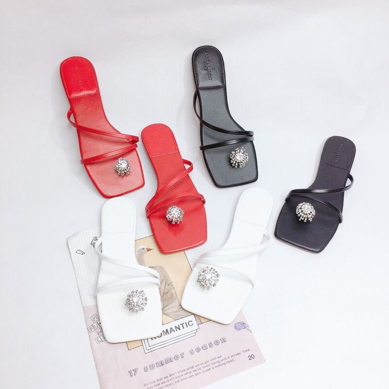 Dép xỏ xoàn hoa nấm thời trang hot trend (Cotay_D268)