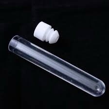 Ống nghiệm nhựa PS trắng trong có nắp không nhãn 5ml