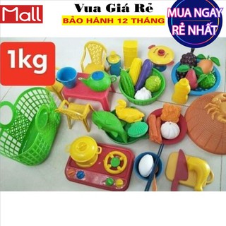 Đồ chơi trẻ em 1kg [ NHỰA AN TOÀN] -Bộ Đồ chơi trẻ em nấu ăn hàng Việt Nam chất lượng An Toàn