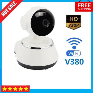 Camera theo dõi không dây IP Wifi V380 Chuẩn HD Kết Nối Điện Thoại, Đàm Thoại 2 Chiều.