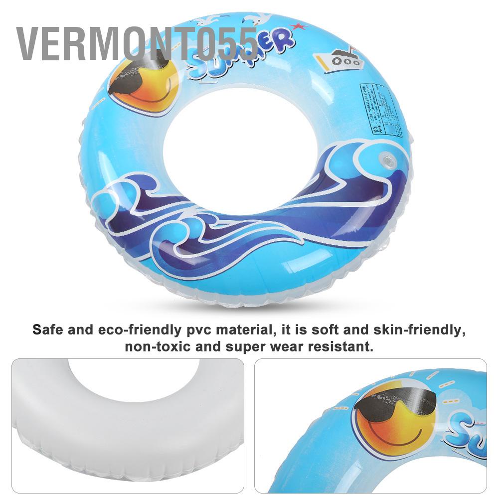 Vermont055 Kids Inflatable Float Swimming Ring Portale Children Life Buoy Safety Pool Water Toy
