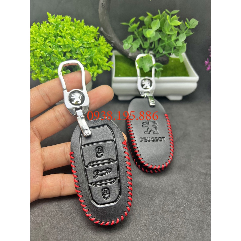 Bao da chìa khóa Peugeot 3008 - Peugeot 5008  mới nhất năm 2022 cao cấp sang trọng