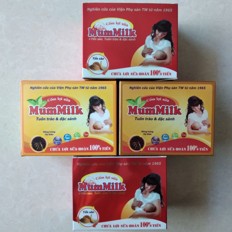 MUMMILK cốm lợi sữa Mummilk Yến Sào - Đông trùng hạ thảo (hộp 20 gói)