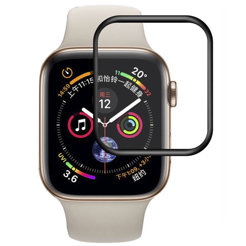 Kính Cường Lực Apple Watch 38mm 40mm 42mm 44m Full keo bảo vệ màn hình Cong 9H cho Series 5 4 3 2 1