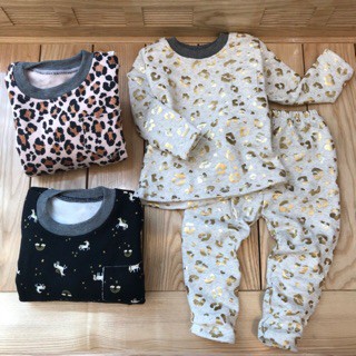 Bộ nỉ bông bé trai/bé gái sành điệu từ 7-17kg [NBX630] [S]