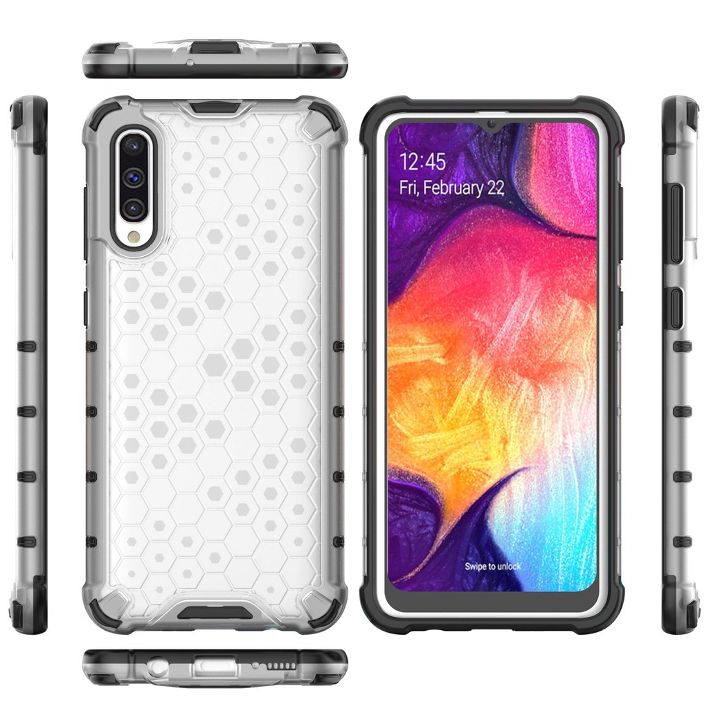 Samsung Galaxy A50 / A50s / A30s - Ốp chống sốc Armor TPU + CP họa tiết tổ ong cực chất