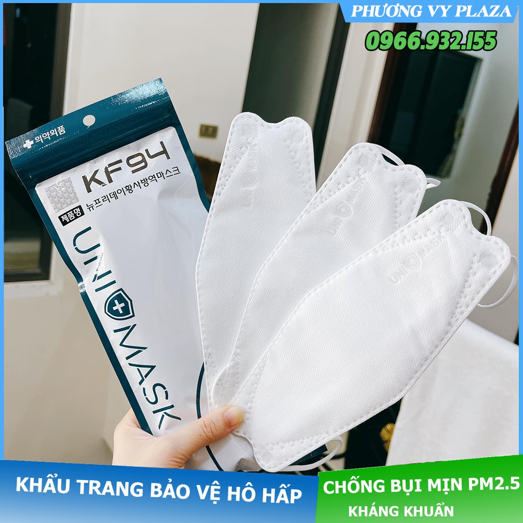 Thùng 300 Chiếc Khẩu trang 4 Lớp KF94 UNI MASK Chống Bụi Mịn Và Kháng Khuẩn Hàng Cao Cấp Hàn Quốc