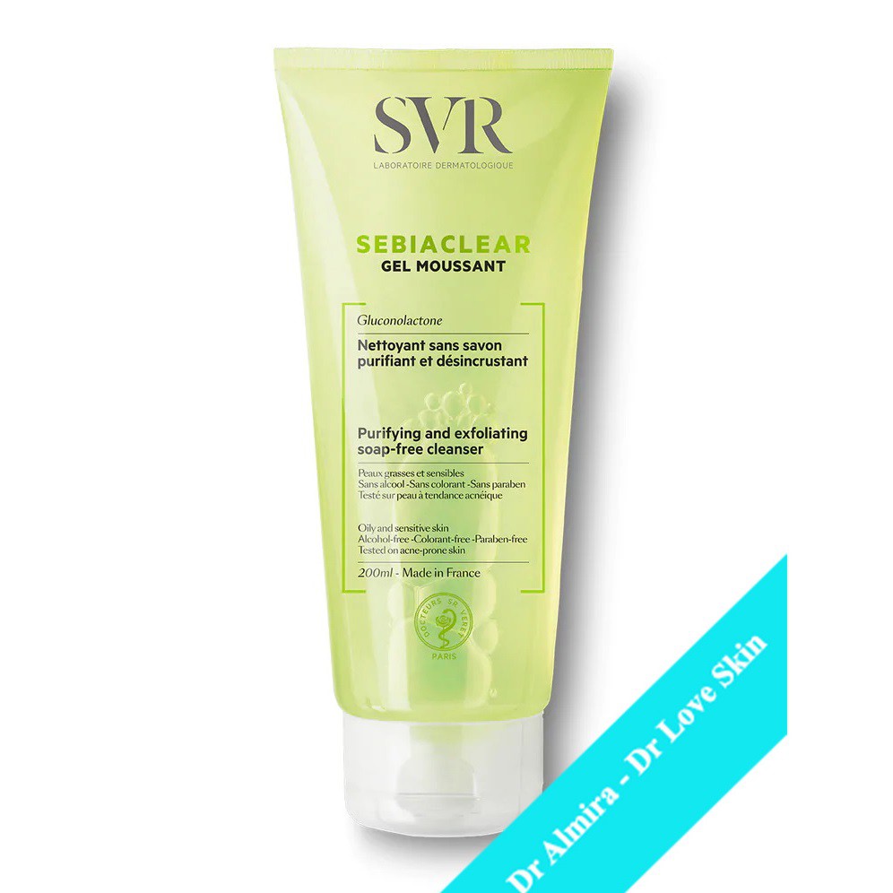 Sữa rửa mặt dành cho da dầu mụn SVR SEBIACLEAR Gel Moussant
