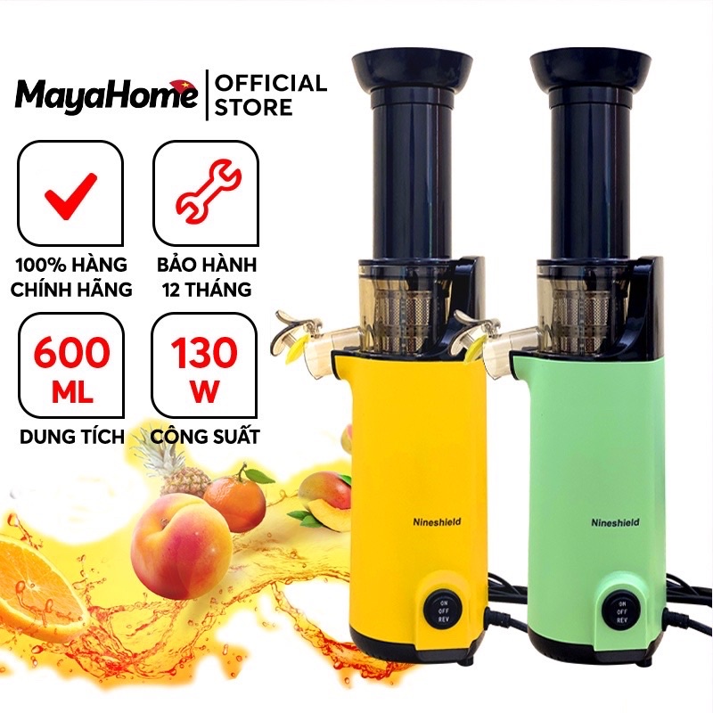 MÁY ÉP CHẬM HOA QUẢ NINE SHIELD SIÊU KIỆT NƯỚC DUNG TÍCH 600ml