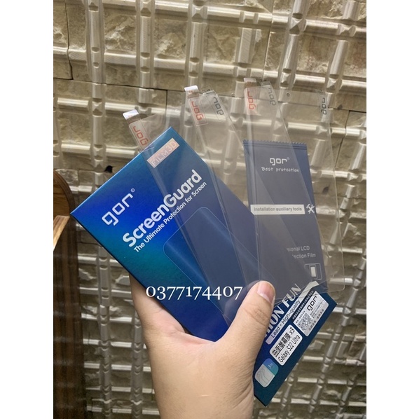 Bộ 3 miếng dán dẻo Gor cho Samsung S22 Ultra Full màn hình cảm ứng siêu âm cực nhậy