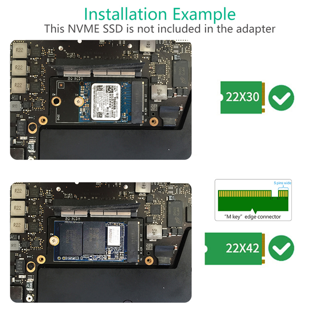 Thẻ Chuyển Đổi Pcb M.2 Nvme Ssd Cho Macbook Pro A1708 | BigBuy360 - bigbuy360.vn